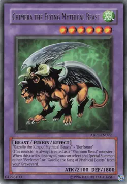 Yugioh Chimera the Flying Mythical Beast ABPF-EN092 Rare LP - Image 1