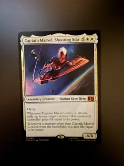 MTG Marvel Super Heroes Captain Marvel, Shooting Star 0589 Foil - Image 1