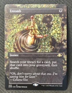 Entomb Borderless Dominaria Remastered DMR #426 MTG Rare NM - Image 1