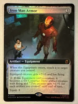 MTG / Iron Man Armor / MSH / #427 / FOIL (Extended Art) / Mythic / NM - Image 1