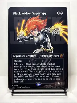 Black Widow, Super Spy (Non-foil) [Borderless] Marvel Super Heroes 0364 M MTG - Image 1