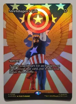 MTG: Steelshaper's Gift (Borderless) Marvel Universe Eternal-Legal Foil - Image 1