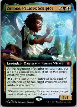 Foundations #483 Zimone, Paradox Sculptor (Extended Art) - Image 1