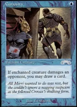 MTG magic cards 1x Curiosity Exodus Light Play, English - Image 1