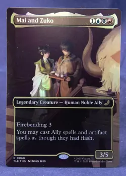Mai and Zuko (Borderless FOIL) MTG Avatar: The Last Airbender TLE - NM - Image 1