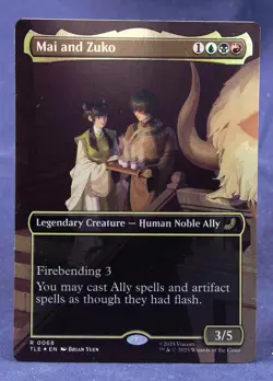Mai and Zuko (Borderless FOIL) MTG Avatar: The Last Airbender TLE - NM - Image 2