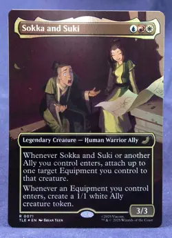 Sokka and Suki (Borderless FOIL) MTG Avatar: The Last Airbender TLE - NM - Image 2