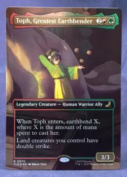 Toph, Greatest Earthbender (Borderless FOIL) Avatar: The Last Airbender TLE - NM - Image 1