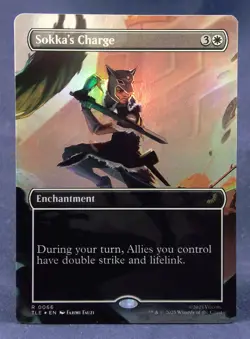 Sokka's Charge (Borderless FOIL) MTG Avatar: The Last Airbender TLE - NM - Image 1