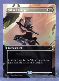 Sokka's Charge (Borderless FOIL) MTG Avatar: The Last Airbender TLE - NM - Image 2