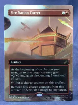 Fire Nation Turret (Borderless FOIL) MTG Avatar: The Last Airbender TLE - NM - Image 2