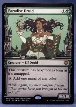 Paradise Druid (Showcase) Special Guests - MTG - Foundations FDN - NM - Image 1