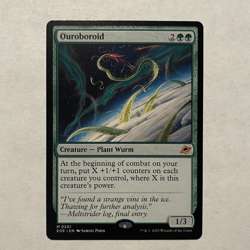MTG Magic: The Gathering - OUROBOROID Edge of Eternities rare PLANT WURM - Image 1