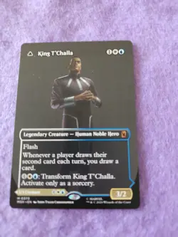 Magic The Gathering King T'Challa Black Panther Boarderless Mythic 0373 - Image 1