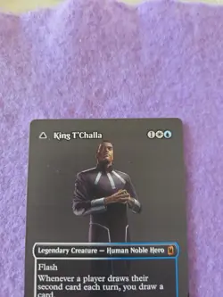 Magic The Gathering King T'Challa Black Panther Boarderless Mythic 0373 - Image 2