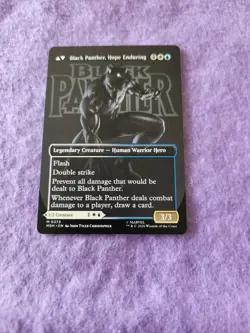 Magic The Gathering King T'Challa Black Panther Boarderless Mythic 0373 - Image 4