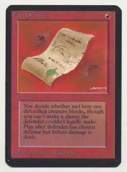 MTG Magic the Gathering Beta False Orders LP Light Play Condition! - Image 1
