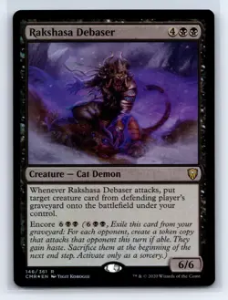 Rakshasa Debaser 146 Rare Commander LegendsMTG Foil LP - Image 1