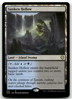 Sunken Hollow #322 (NM) Starter Commander SCD Magic MTG - Image 1