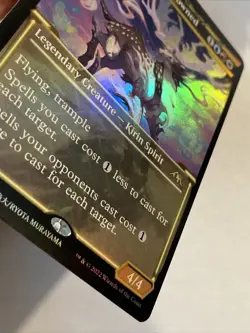 MTG Hinata, Dawn-Crowned *SHOWCASE FOIL* Kamigawa: Neon Dynasty 398 NM - Image 3