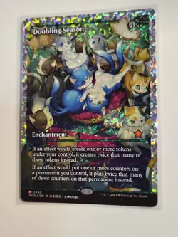 Mtg Magic Foundations Doubling Season (Showcase) (Fracture Foil) M 0438 English - Image 1