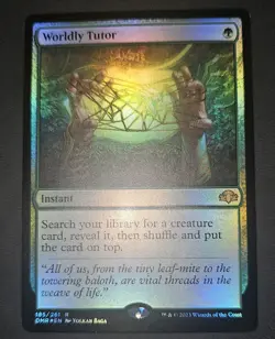 MTG FOIL Worldly Tutor 185/261 Rare NM - Image 1