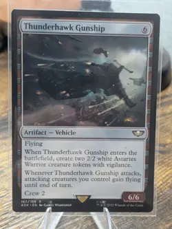 Magic: The Gathering Thunderhawk Gunship 40K 167/168 Artifact Vehicle - Image 1