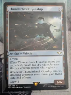 Magic: The Gathering Thunderhawk Gunship 40K 167/168 Artifact Vehicle - Image 3