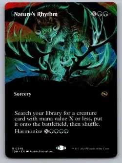 Nature's Rhythm (Borderless) 349 Tarkir: Dragonstorm Magic: The Gathering NM - Image 1