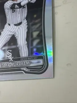 2026 Bowman Chrome #9 Munetaka Murakami Rookie Red RC Variation White Sox - Image 3