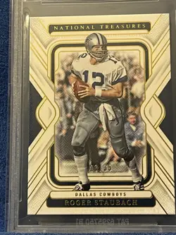 2024 Panini National Treasures - Roger Staubach #28 Gold 23/35 BGS 9 POP 2 - Image 2
