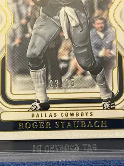 2024 Panini National Treasures - Roger Staubach #28 Gold 23/35 BGS 9 POP 2 - Image 3