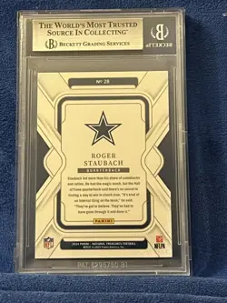 2024 Panini National Treasures - Roger Staubach #28 Gold 23/35 BGS 9 POP 2 - Image 5