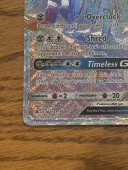Pokemon Dialga GX 138/131 Rainbow Rare Forbidden Light Full Art Holo NM - Image 3
