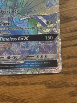 Pokemon Dialga GX 138/131 Rainbow Rare Forbidden Light Full Art Holo NM - Image 4