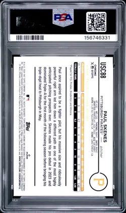 2024 Topps Chrome Update Series Raywave Refractor Paul Skenes #USC88 (RC) PSA 9 - Image 4