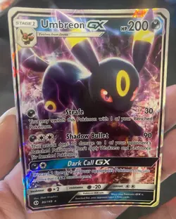 Pokemon TCG Umbreon GX Ultra Rare Holo 80/149 SM Base Set English 200 HP - Image 2