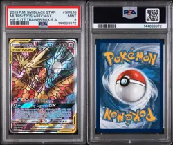 Pokemon Moltres & Zapdos & Articuno Gx SM210 PSA 9 - Image 3