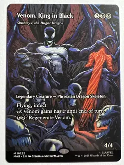 Venom King In Black Skithiryx The Blight Dragon Spider-Man MTG 0022 - Image 1
