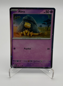 Pokemon Trading Card Game TCG Scarlet & Violet 151 Cosmos Holo Abra 063/165 - Image 1