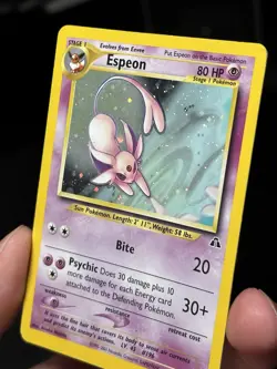 Pokemon Espeon Holo Card 1/75 Neo Discovery Holo Rare 2001 - Image 4