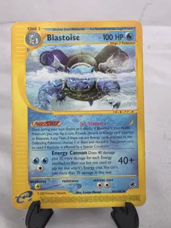 Pokemon Card - Blastoise Expedition Base Set 37/165 Rare - Image 1