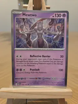 Mewtwo Holo Pokemon Card 150/165 Sv: Scarlet & Violet 151 - Image 1