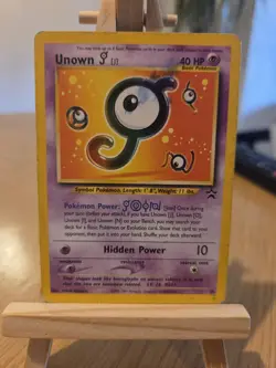 Pokemon Unown TCG Black Star Promo Card 38 Regular HP - Image 1
