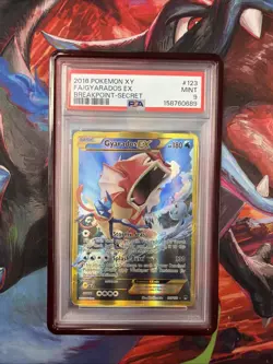 Pokemon Gyarados EX TCG Card Full Art Holo, XY Breakpoint 123/122 PSA 9 - Image 1