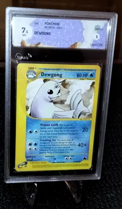 Dewgong 7/144 Pokemon card Rare Graad 7,5 NM+ Skyridge series ENG - Image 1
