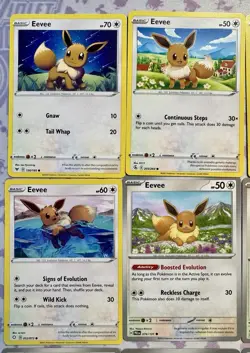 Pokemon All Eevee Lot of 11 Different Cards Pokemon TCG Eevees (COLLECTION) - Image 2
