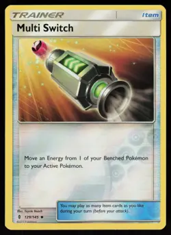 SM - Guardians Rising Multi Switch #129/145 REVERSE HOLO POKEMON CARD Uncommon - Image 1