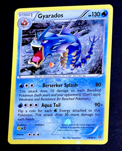 2015 Pokemon GYARADOS Ancient Origins COSMOS HOLO Bleed XY Tin Promo Card 20/98 - Image 1