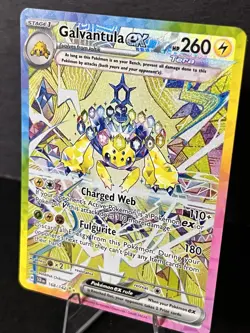 Pokemon TCG Galvantula EX Stellar Crown Holo Card 168/142 Sv07 - Image 4